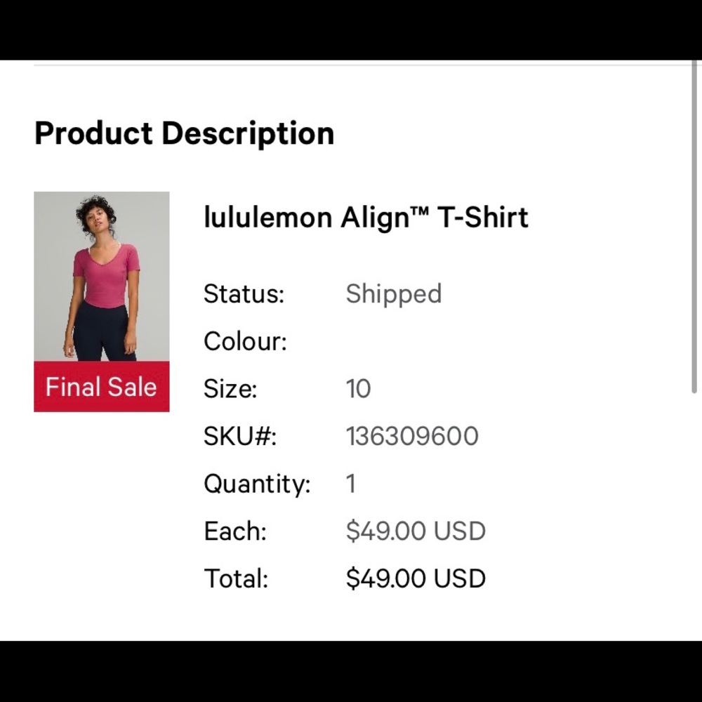 Lululemon align top